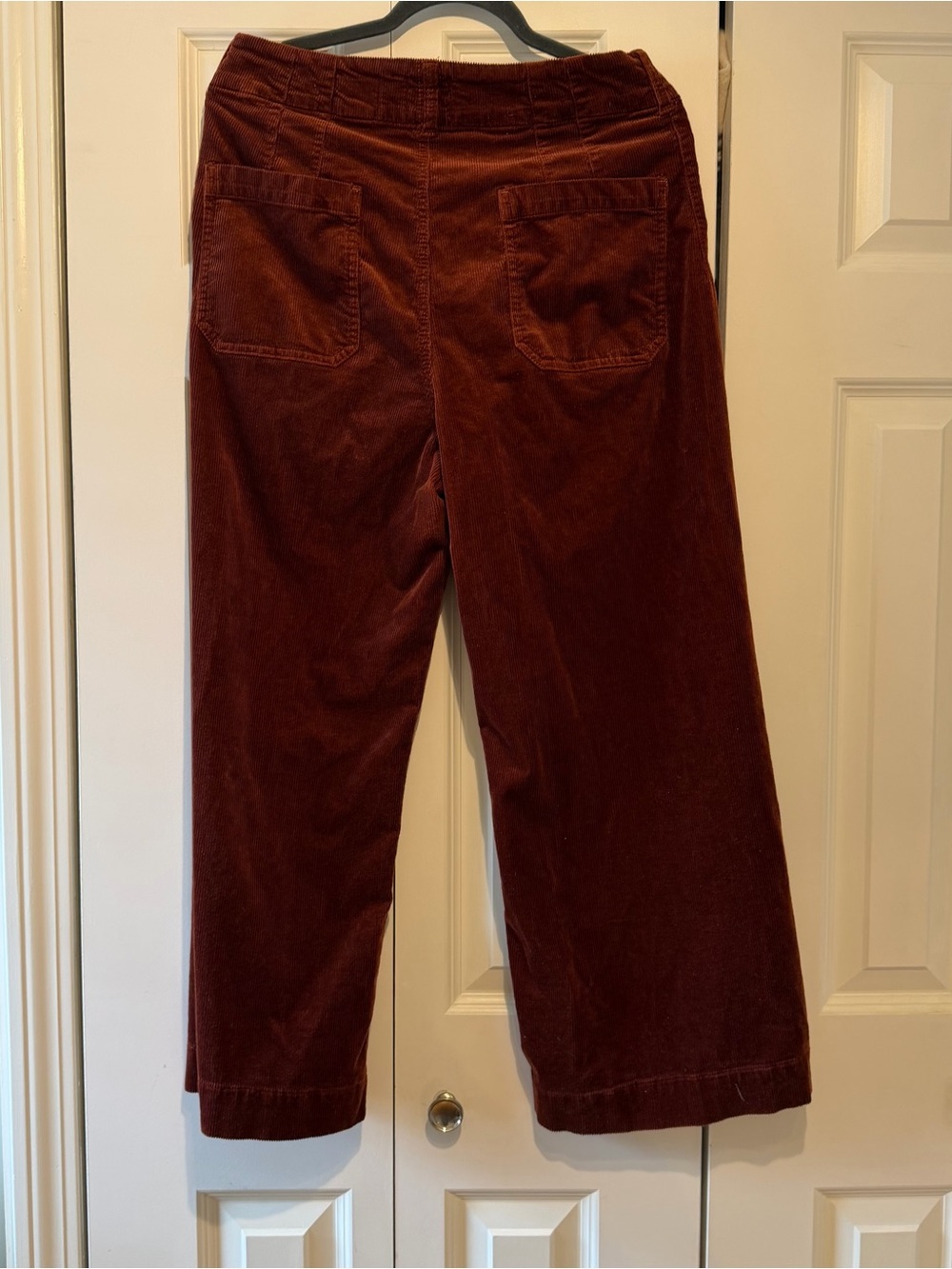 Anthropologie Maeve women’s Colette Cropped Wide Leg Corduroy Pants - Picture 6 of 9